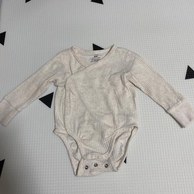 H&M(エイチアンドエム)の専用です！！！　　　　H&M baby オーガニックコットン3枚セット キッズ/ベビー/マタニティのベビー服(~85cm)(ロンパース)の商品写真