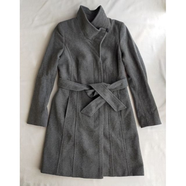 BABATON ウール カシミヤ ベルテッド コート グレー S セレブ BABATON ウール カシミヤ ベルテッド コート グレー S セレブ