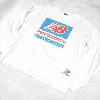 ニューバランス(New Balance)の美品 newbalance ニューバランス NB ビッグ ロゴ クルーネック(スウェット)