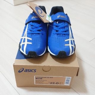 アシックス(asics)のアシックス キッズ スニーカー 22cm ブルー(スニーカー)