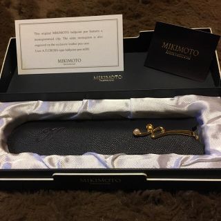 ミキモト(MIKIMOTO)の☆新品★箱付き☆MIKIMOTO パール付きイニシャル入り ボールペン(ペン/マーカー)