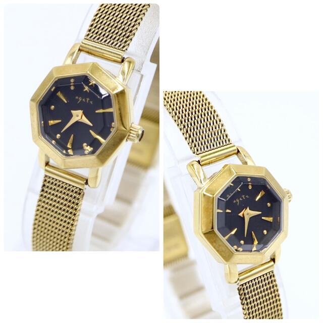 agete(アガット)の人気【電池新品】agete アガット 腕時計 オクタゴン ハッピー ゴールド レディースのファッション小物(腕時計)の商品写真