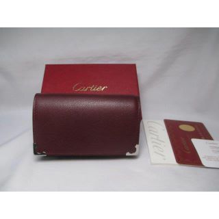 カルティエ(Cartier)の新品 カルティエ 札入れ付き６連キーケース 革 本物 箱付き ラッピングOK(キーケース)