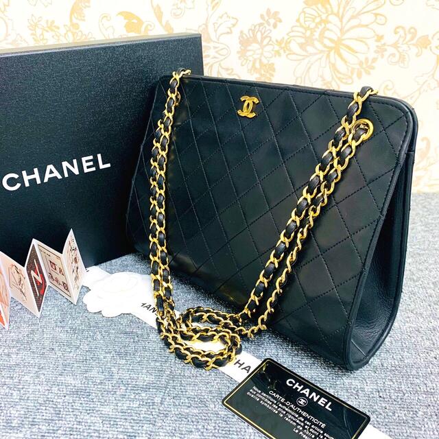 国内正規新品 極美品 CHANEL シャネル ココマーク ステッチ チェーン