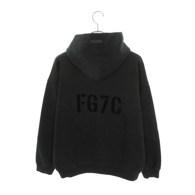 フィアオブゴッド 21AW SEVENTH COLLECTION FG7C HOODIE ヴィンテージ加工FG7Cフロッキープリントパーカー メンズ XL