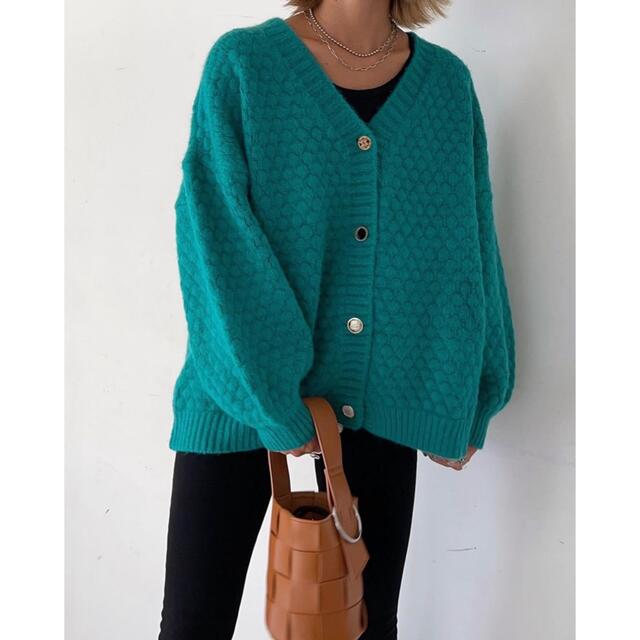 新品未使用  segur 「knit cardigan″jewelry″」