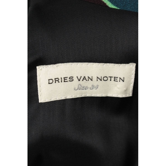 DRIES VAN NOTEN(ドリスヴァンノッテン)のドリスヴァンノッテン ボタニカル柄長袖ワンピース 34 レディースのワンピース(ロングワンピース/マキシワンピース)の商品写真