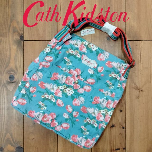 Cath Kidston(キャスキッドソン)の新品 キャスキッドソン メッセンジャーバッグ チューリップペトロール レディースのバッグ(メッセンジャーバッグ)の商品写真