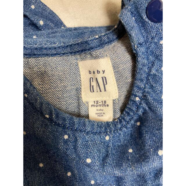 GAP(ギャップ)のGAP デニムワンピース　next カーディガン キッズ/ベビー/マタニティのキッズ服女の子用(90cm~)(ワンピース)の商品写真