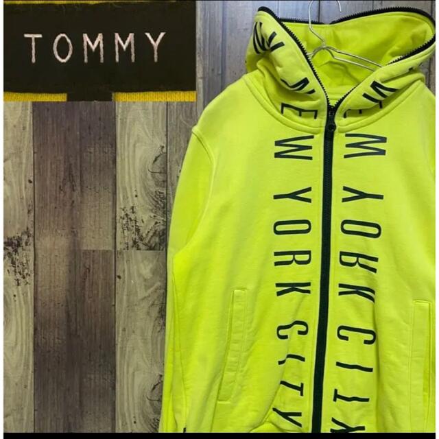 TOMMY(トミー)のTOMMY トミー　フルジップアップパーカー　ネオンカラー　ヘビーオンス メンズのトップス(パーカー)の商品写真