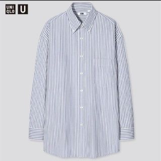 ユニクロ(UNIQLO)のユニクロU 21SS ワイドフィットストライプシャツ(シャツ)