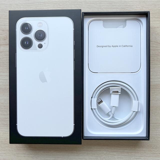 iPhone13Pro 128GB ホワイト 極美品 即日発送 - スマートフォン本体