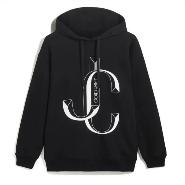 JIMMY CHOO(ジミーチュウ)のジミーチュウ　JC ロゴ　パーカー　jimmy choo hoodie Mサイズ メンズのトップス(パーカー)の商品写真