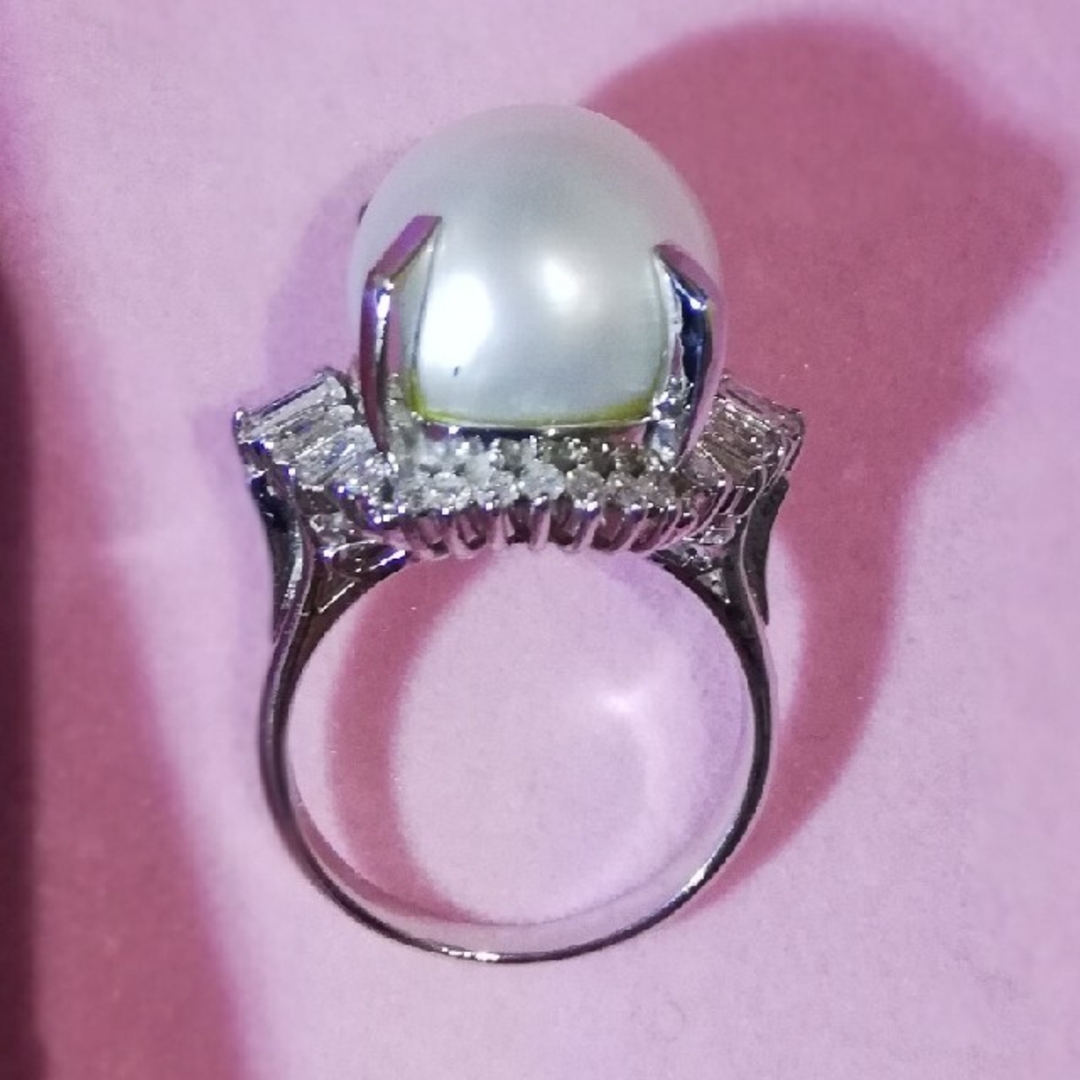 南洋白蝶パールリング レディースのアクセサリー(リング(指輪))の商品写真