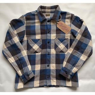 テンダーロイン(TENDERLOIN)のテンダーロイン　T-HEAVY FLANNEL SHT ネルシャツ　ブルー　XS(シャツ)