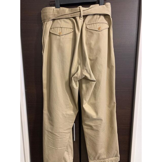 comoliベルテッドパンツ comoliベルテッドパンツ