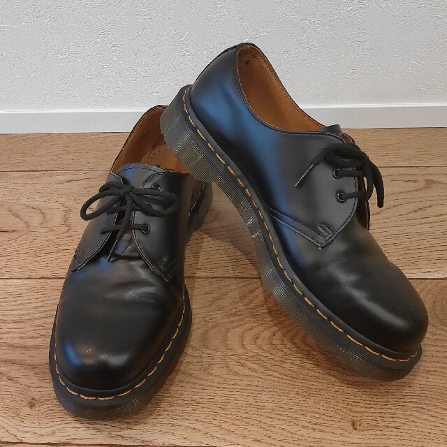 ドクターマーチン 3ホール UK8 27cm ブラック Dr.Martens靴/シューズ
