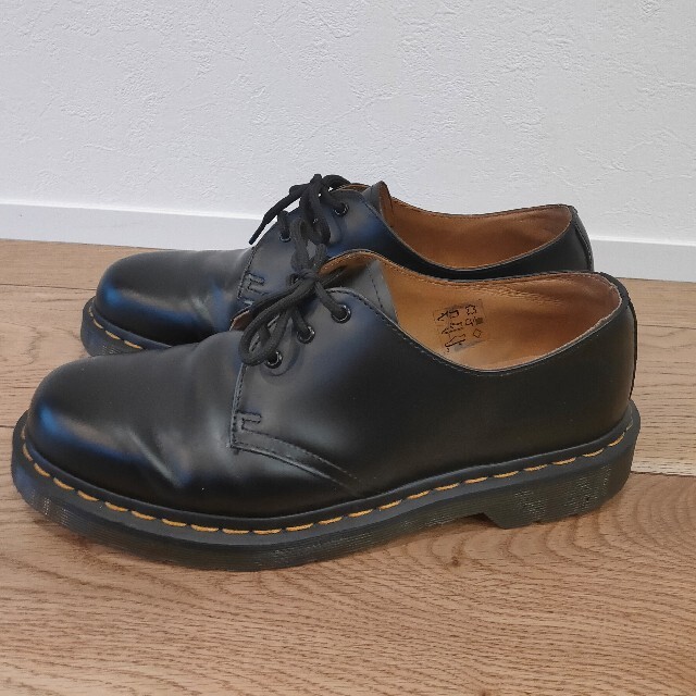 ドクターマーチン 3ホール UK8 27cm ブラック Dr.Martens - ブーツ