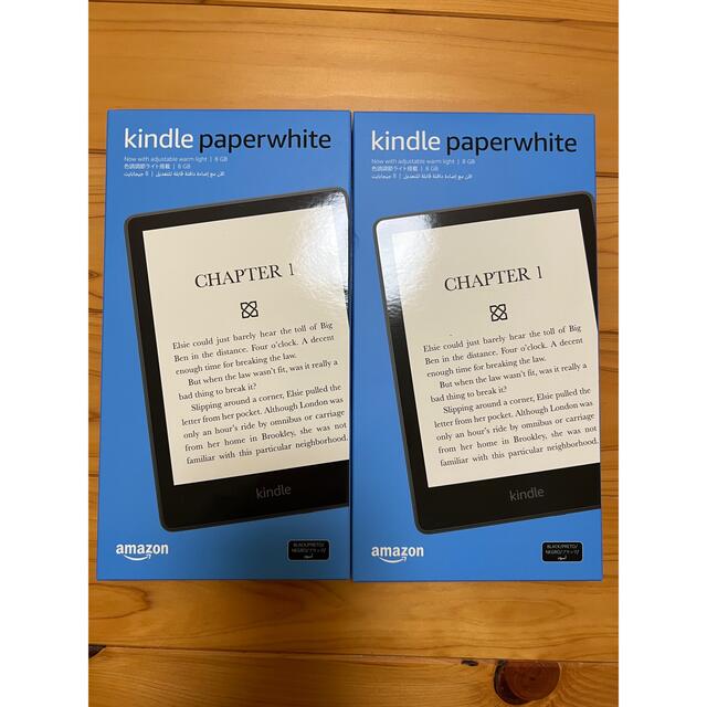 2台　Kindle Paperwhite 8GB 6.8インチ 第11世代  スマホ/家電/カメラのPC/タブレット(電子ブックリーダー)の商品写真