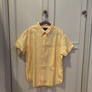 ラルフローレン(Ralph Lauren)のRalph Laurenギンガムチェックシャツイエローvintage古着(シャツ/ブラウス(半袖/袖なし))