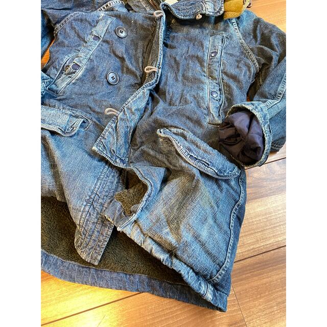 DENIM DUNGAREE(デニムダンガリー)のデニム＆ダンガリー　フード付き　アウター　コート　150㎝ キッズ/ベビー/マタニティのキッズ服男の子用(90cm~)(コート)の商品写真