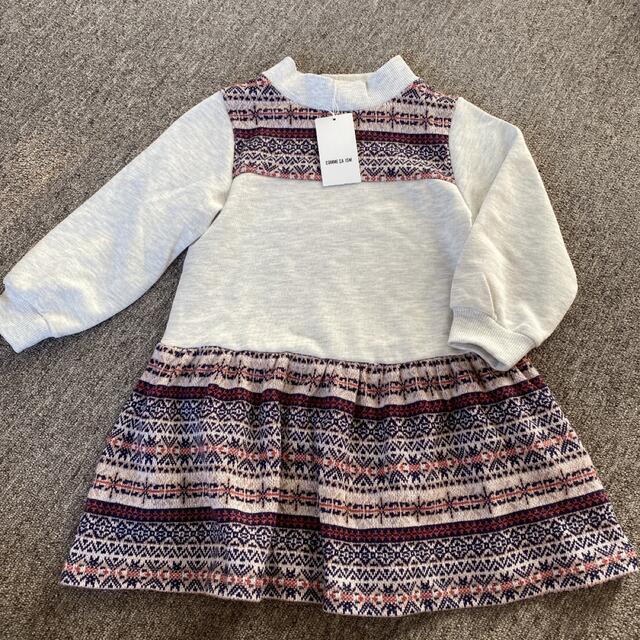 COMME CA ISM(コムサイズム)のCOMME CA ISMフェアアイル柄ワンピース キッズ/ベビー/マタニティのキッズ服女の子用(90cm~)(ワンピース)の商品写真