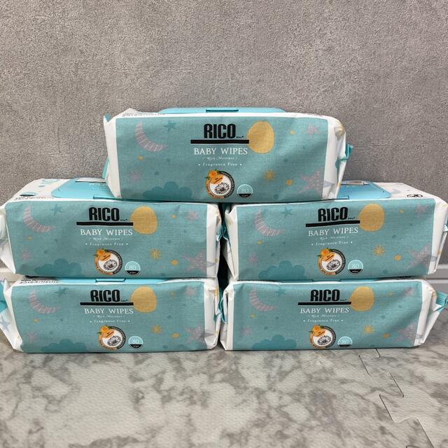 RICO baby ベビーワイプ　BABY WIPES 400枚　お尻拭き キッズ/ベビー/マタニティのおむつ/トイレ用品(ベビーおしりふき)の商品写真