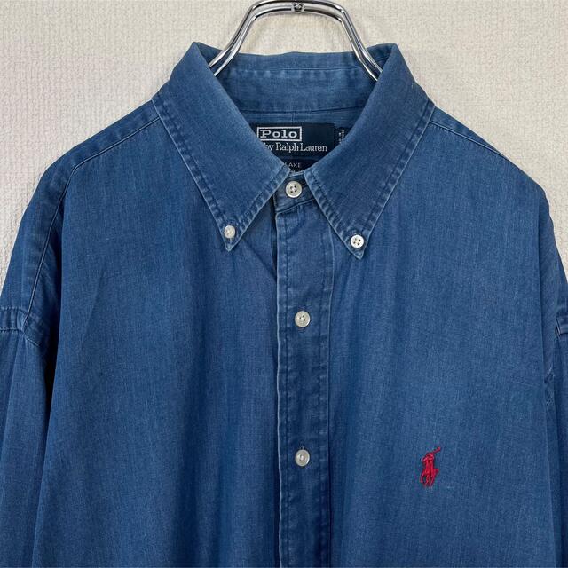 Ralph Lauren - 【90s】ポロ バイ ラルフローレン デニムシャツ ポニー