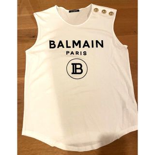 バルマン(BALMAIN)の美品⭐︎BALMAINロゴ　タンクトップ　お値下げ不可(タンクトップ)