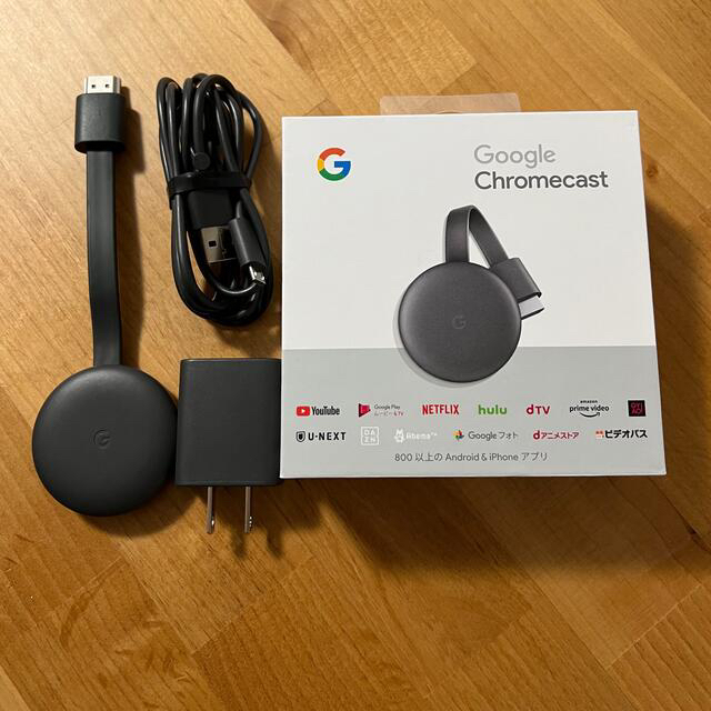 Google(グーグル)のGoogle Chromecast クロームキャスト スマホ/家電/カメラのテレビ/映像機器(映像用ケーブル)の商品写真