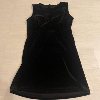 ザラキッズ(ZARA KIDS)のZARA kids ベロア　リボン　ワンピース　9-10歳　128cm(ワンピース)