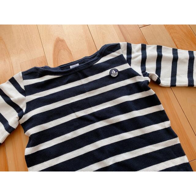 PETIT BATEAU(プチバトー)のミミ様専用　プチバトー✩ボーダートップス キッズ/ベビー/マタニティのキッズ服男の子用(90cm~)(Tシャツ/カットソー)の商品写真