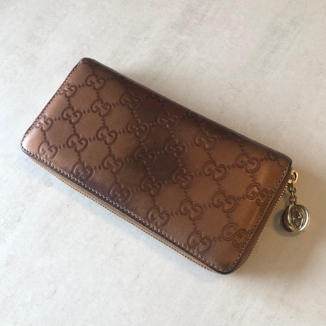 グッチ 長財布 ブロンズ