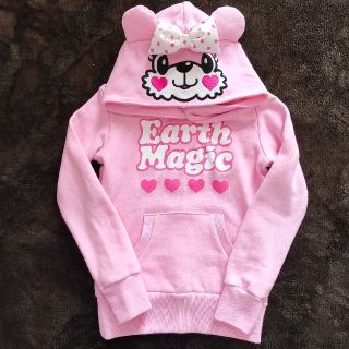 アースマジック(EARTHMAGIC)の新品❤️アースマジック❤️130 マフィーパーカー・セトア(Tシャツ/カットソー)