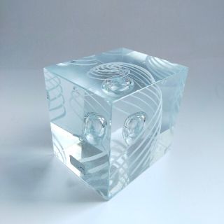 イッタラ(iittala)のオイバトイッカ　キューブ　cube　難あり(置物)