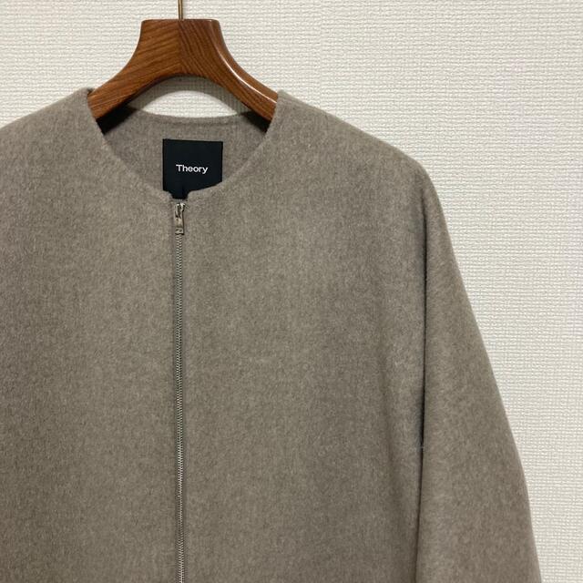 theory(セオリー)の極美品◆Theory セオリー◆カシミヤ混 ノーカラーコート BELL COAT レディースのジャケット/アウター(ロングコート)の商品写真