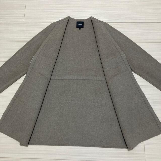 theory - 極美品◇Theory セオリー◇カシミヤ混 ノーカラーコート BELL