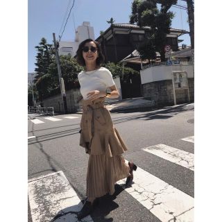 アメリヴィンテージ(Ameri VINTAGE)のAmeri Vintage TRENCH PLEATS SKIRT(ロングスカート)