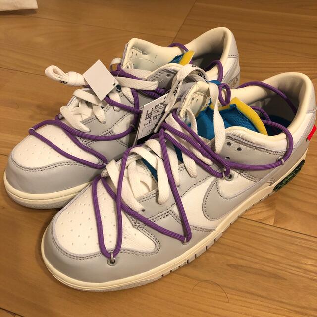 OFF-WHITE×NIKE DUNK LOW 1OF50"47"28.5cm