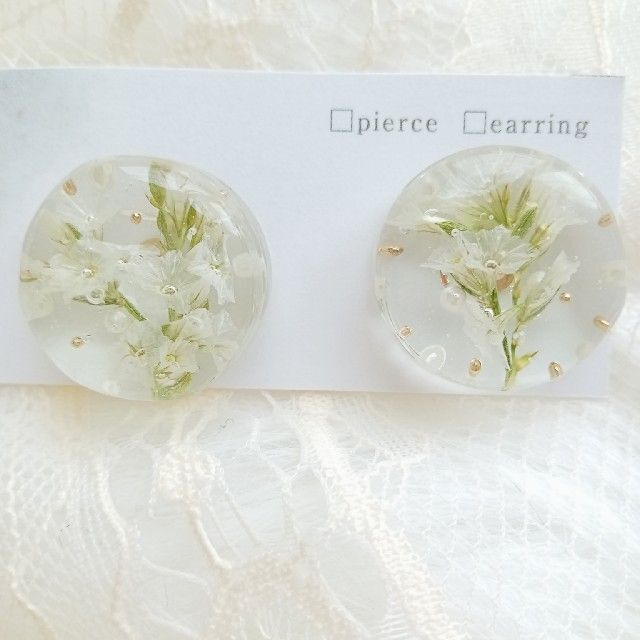 Crystal clear drop earrings with flower bead cap – WeirdWondrous