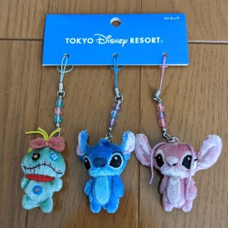 ディズニー(Disney)のスティッチ エンジェル スクランプ ストラップ(キャラクターグッズ)