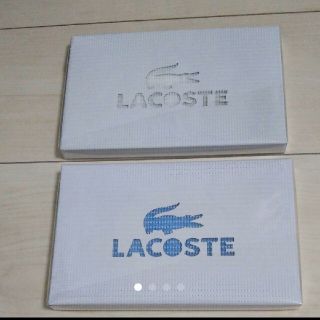 ラコステ(LACOSTE)のLACOSTE　新品未開封　タオルハンカチ2枚セット(ハンカチ/ポケットチーフ)