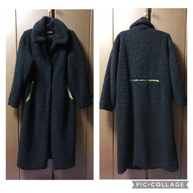 Shel'tter ORIGINAL(シェルターオリジナル)の半額以下【美品】LAGUA GEM BOA LONG COAT ロングコート レディースのジャケット/アウター(ロングコート)の商品写真