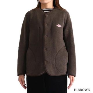 DANTON - ダントン フリースカーディガン サイズ40 ブラウンの通販 by