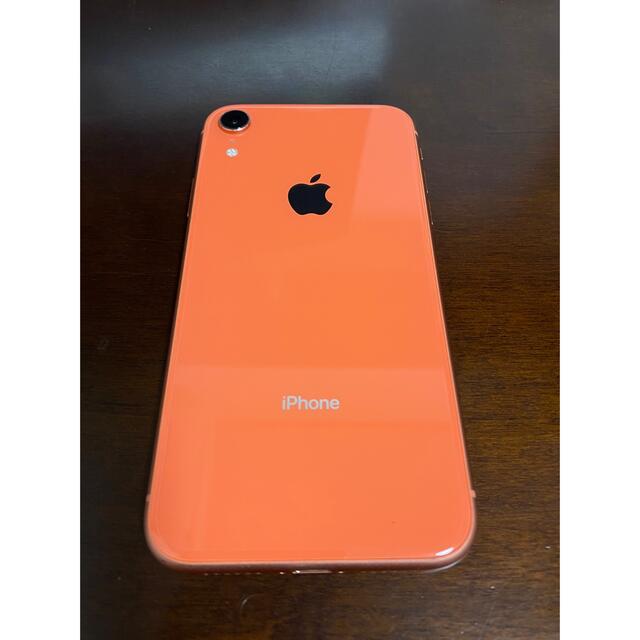 【バッテリー93%】iPhone XR Coral 64 GB SIMフリー