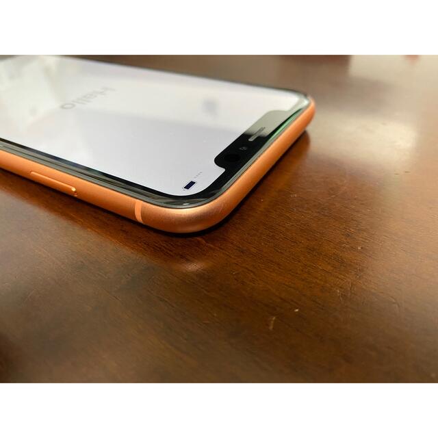 【バッテリー93%】iPhone XR Coral 64 GB SIMフリー