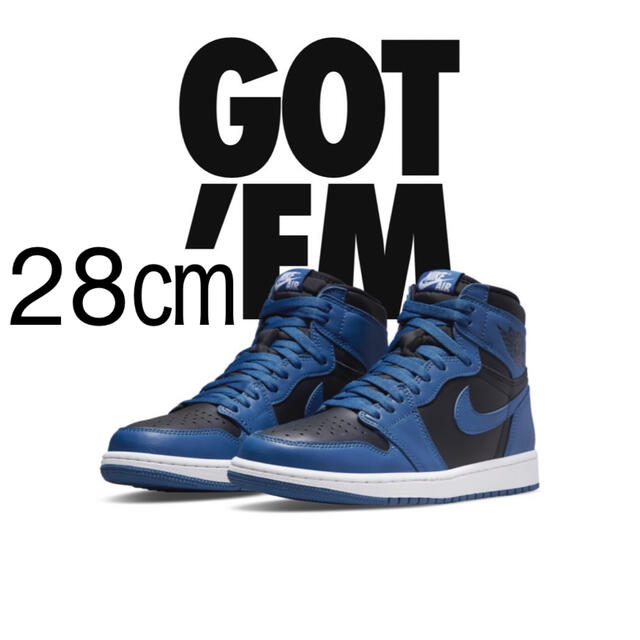 NIKE(ナイキ)の28㎝ Air Jordan 1 High Dark Marina Blue メンズの靴/シューズ(スニーカー)の商品写真