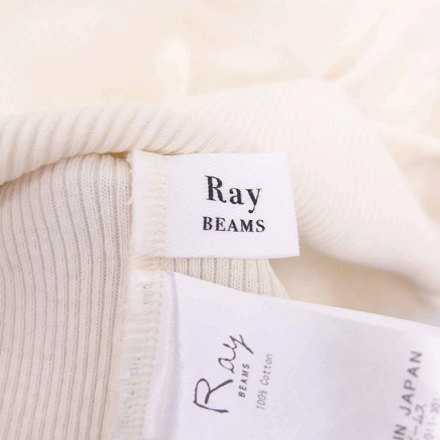 Ray BEAMS(レイビームス)のレイビームス カットソー Tシャツ 丸首 半袖 アイボリー /TT31 レディースのトップス(カットソー(半袖/袖なし))の商品写真
