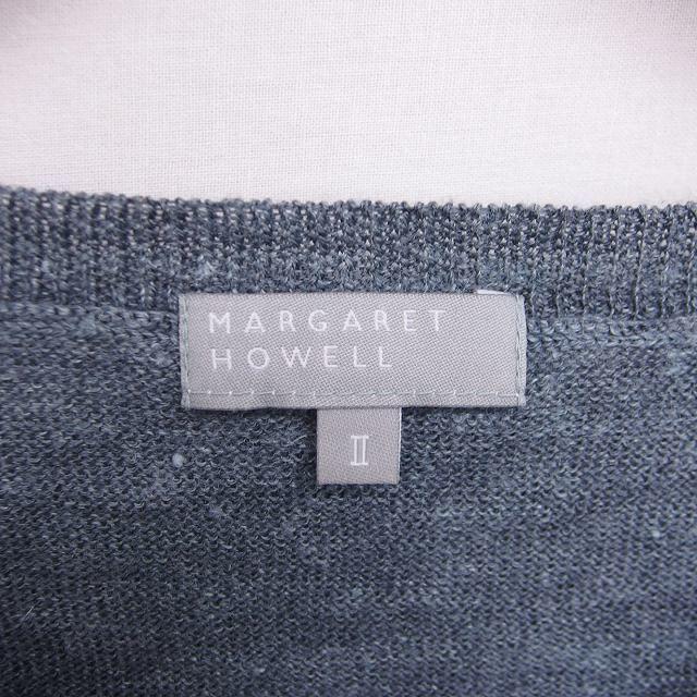 MARGARET HOWELL - マーガレットハウエル ニット セーター Vネック 薄手 ウール 長袖 2 グレーの通販 by ベクトル