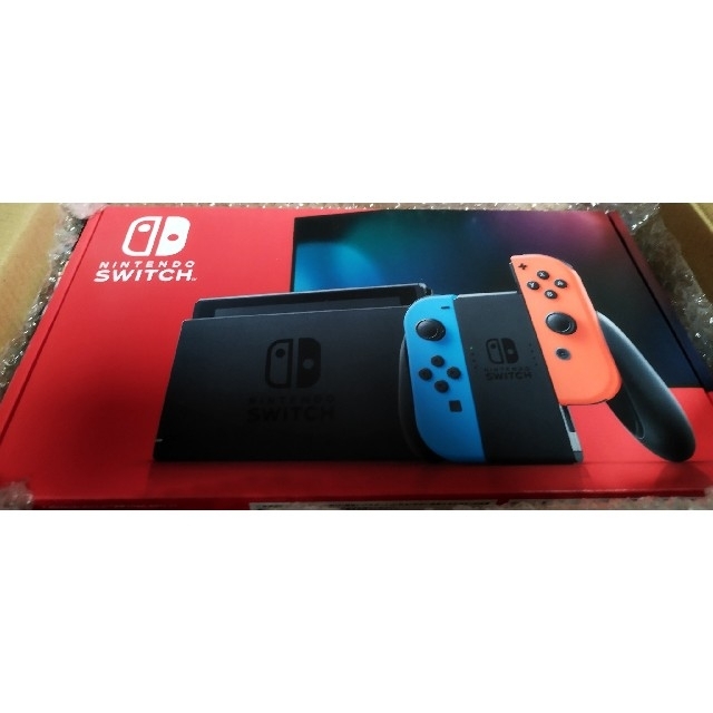 【送料込】 Nintendo Switch - 【新品】NintendoSwitch本体 Joy-Conネオンブルー.レッド 家庭用ゲーム機本体